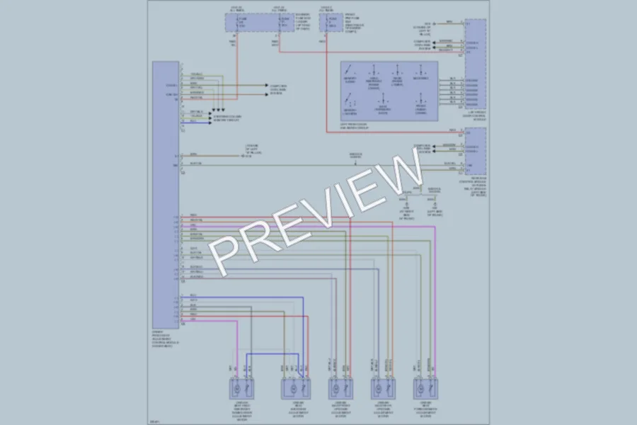 2004 MercedesBenz C230 Memory Systems wiring diagram preview