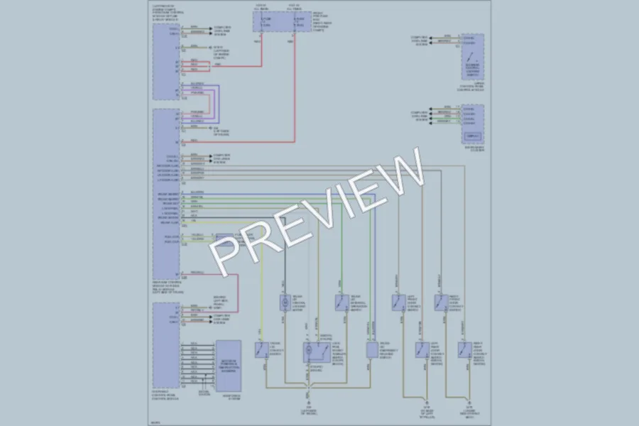 2004 MercedesBenz C230 Power Door Locks wiring diagram preview