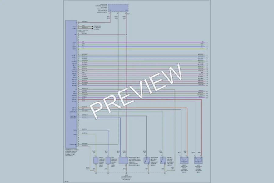 2004 MercedesBenz C320 Supplemental Restraints wiring diagram preview