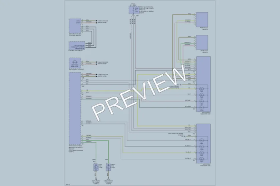 2004 MercedesBenz CLK320 Headlights wiring diagram preview