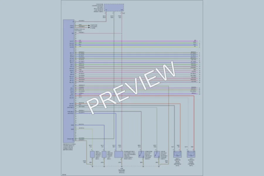 2004 MercedesBenz CLK320 Supplemental Restraints wiring diagram preview