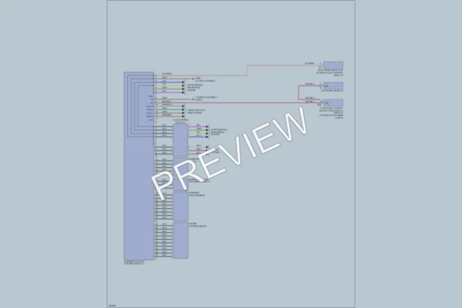2004 MercedesBenz CLK500 Electronic Power Steering wiring diagram preview