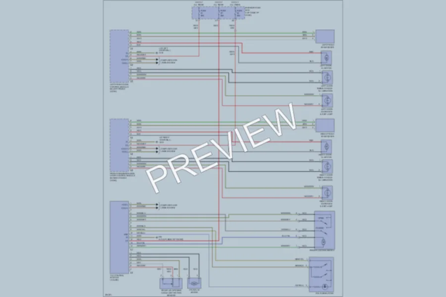 2004 MercedesBenz CLK500 Power Door Locks wiring diagram preview