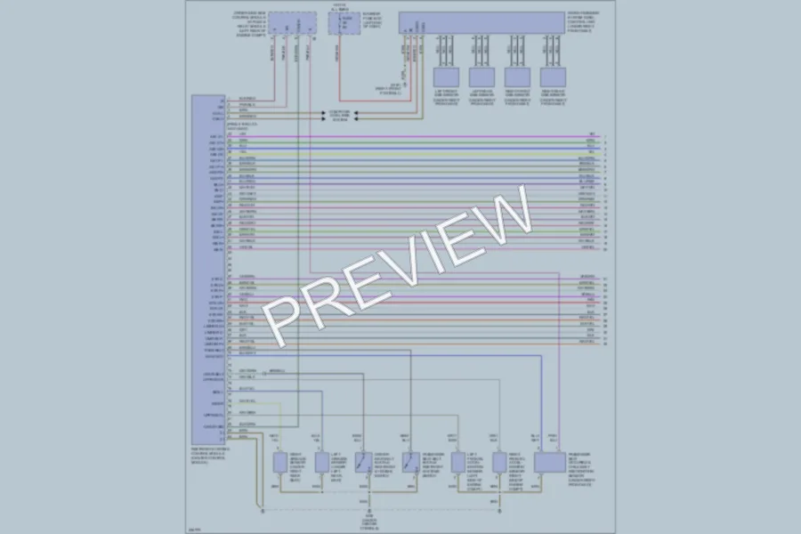 2004 MercedesBenz E320 Supplemental Restraints wiring diagram preview