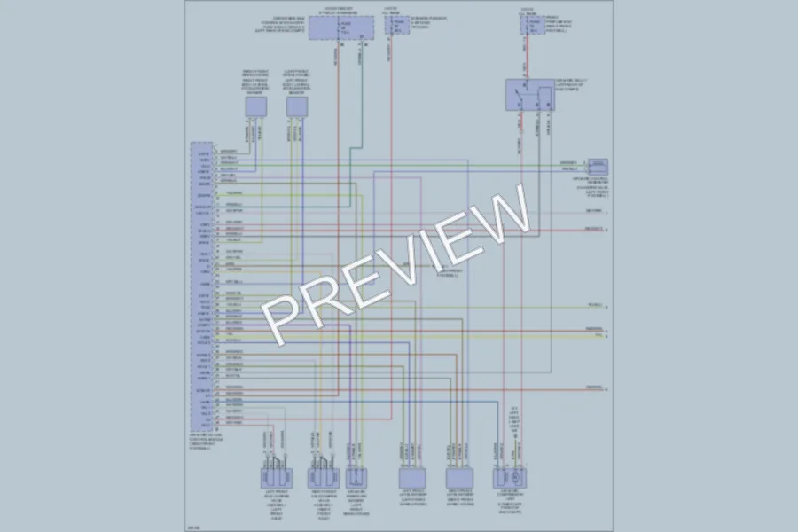 2004 MercedesBenz E500 Electronic Suspension wiring diagram preview