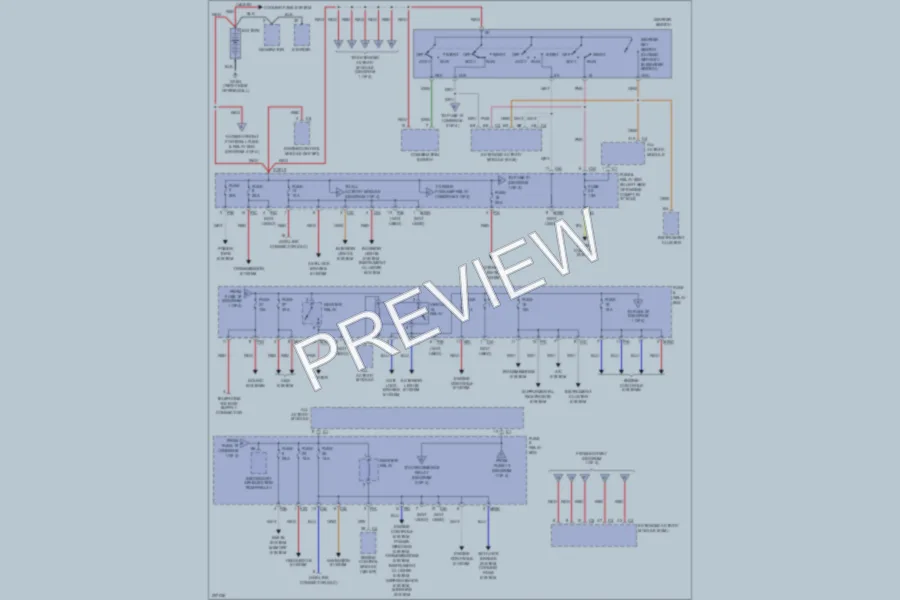 2004 MercedesBenz ML500 Power Distribution wiring diagram preview