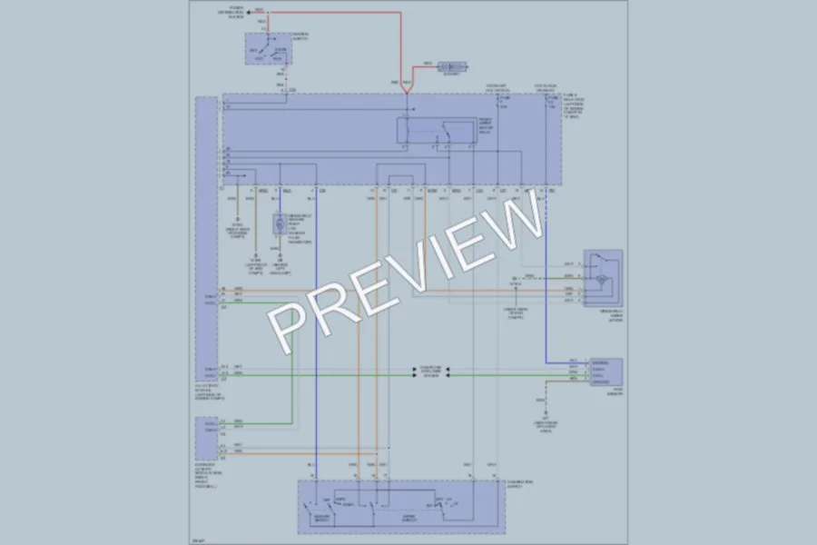 2004 MercedesBenz ML500 Wiper Washer wiring diagram preview