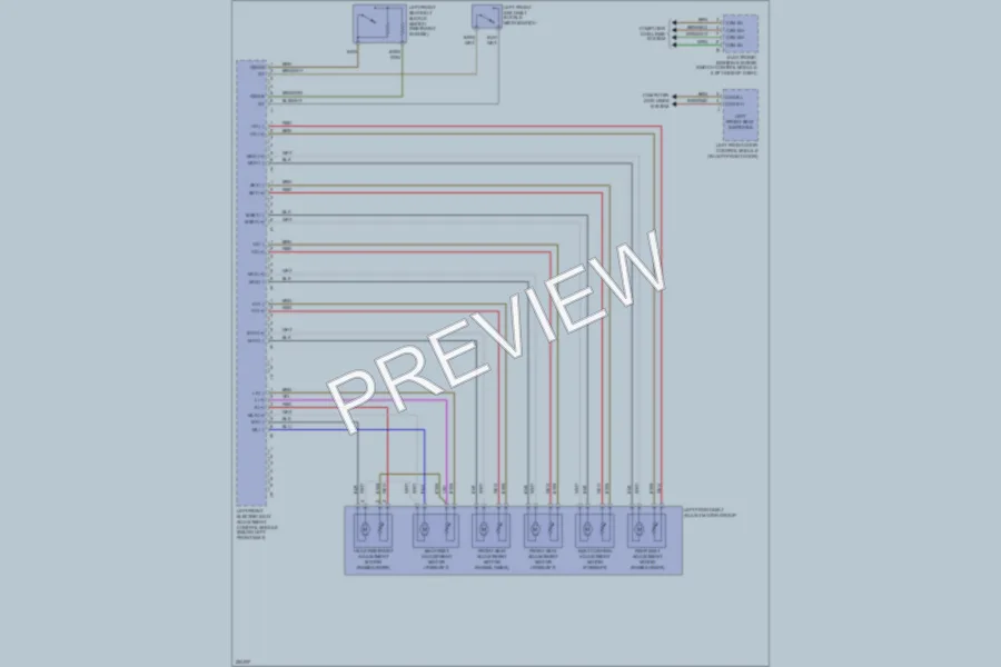2004 MercedesBenz S500 Memory Systems wiring diagram preview