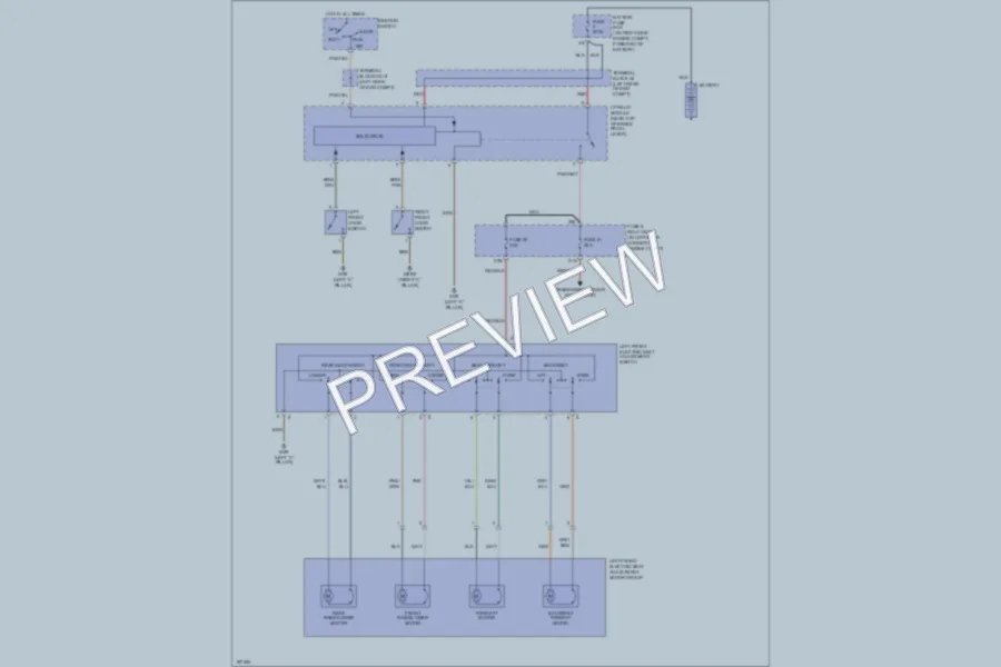 2004 MercedesBenz SLK230 Power Seats wiring diagram preview