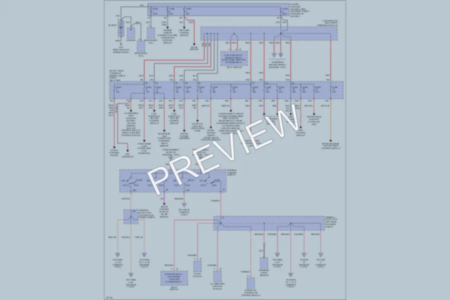 2004 MercedesBenz SLK320 Power Distribution wiring diagram preview