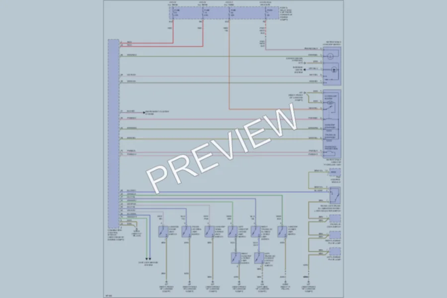 2004 MercedesBenz SLK320 Power Top Sunroof wiring diagram preview