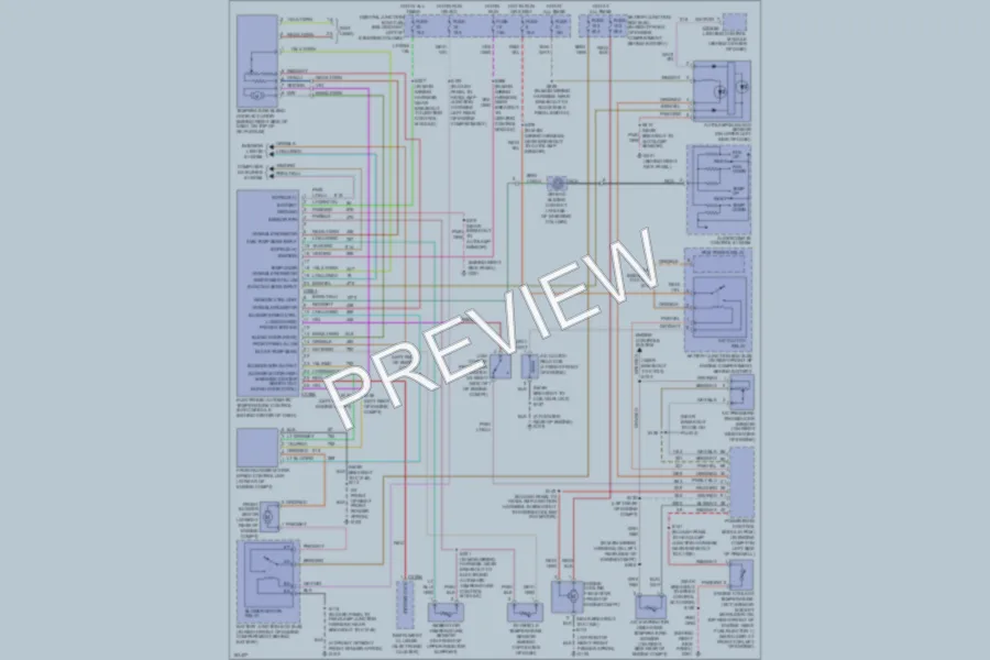 2004 Mercury GrandMarquis Air Conditioning wiring diagram preview