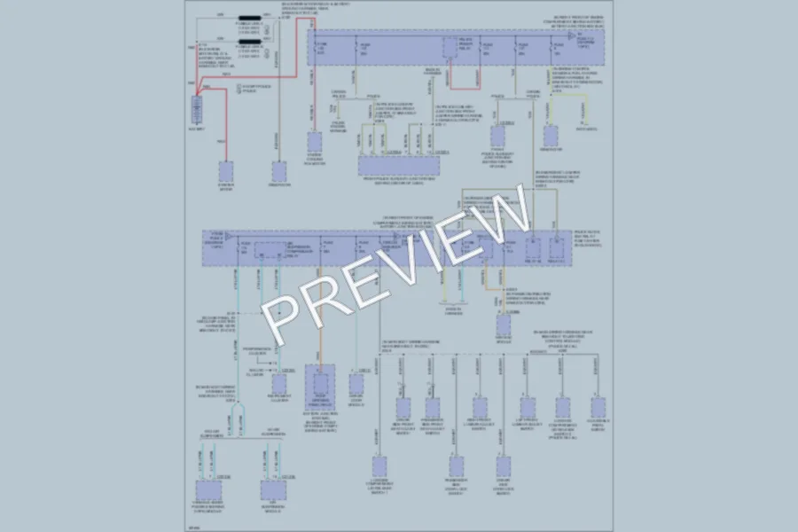 2004 Mercury GrandMarquis Power Distribution wiring diagram preview