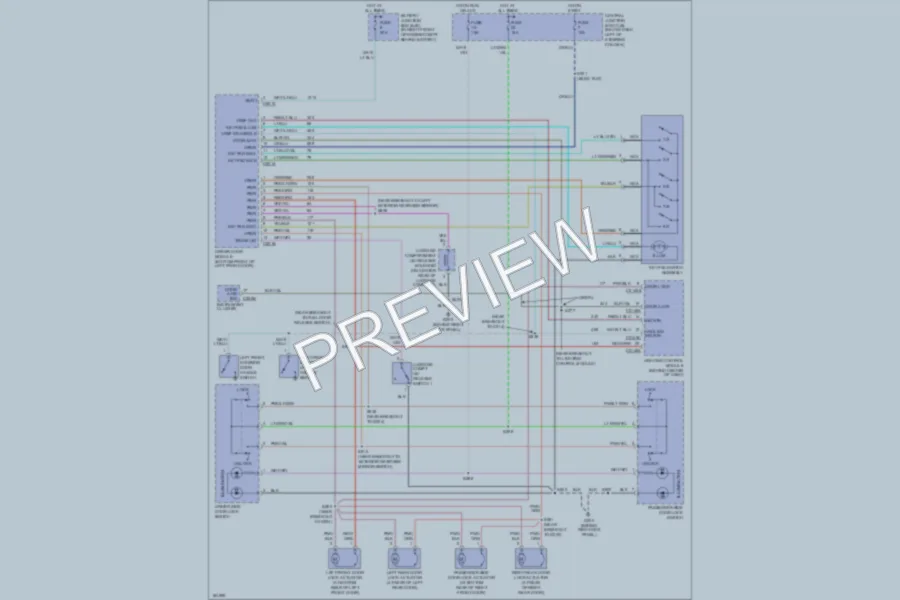 2004 Mercury GrandMarquis Power Door Locks wiring diagram preview