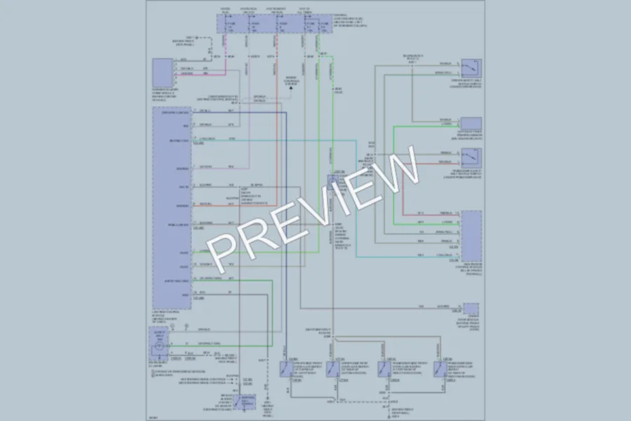 2004 Mercury GrandMarquis Warning Systems wiring diagram preview