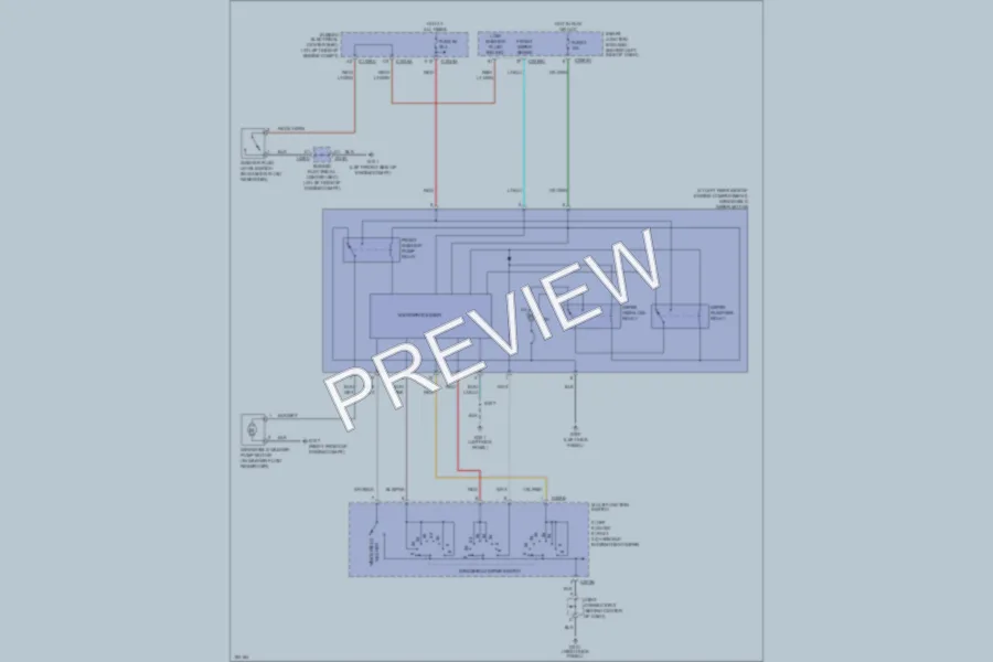 2004 Mercury Monterey Wiper Washer wiring diagram preview