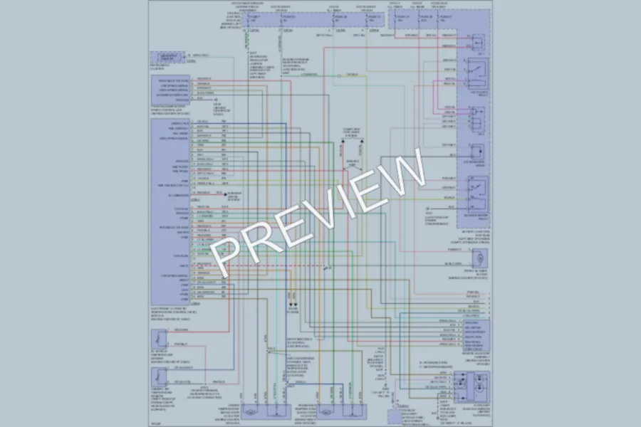 2004 Mercury Mountaineer Air Conditioning wiring diagram preview