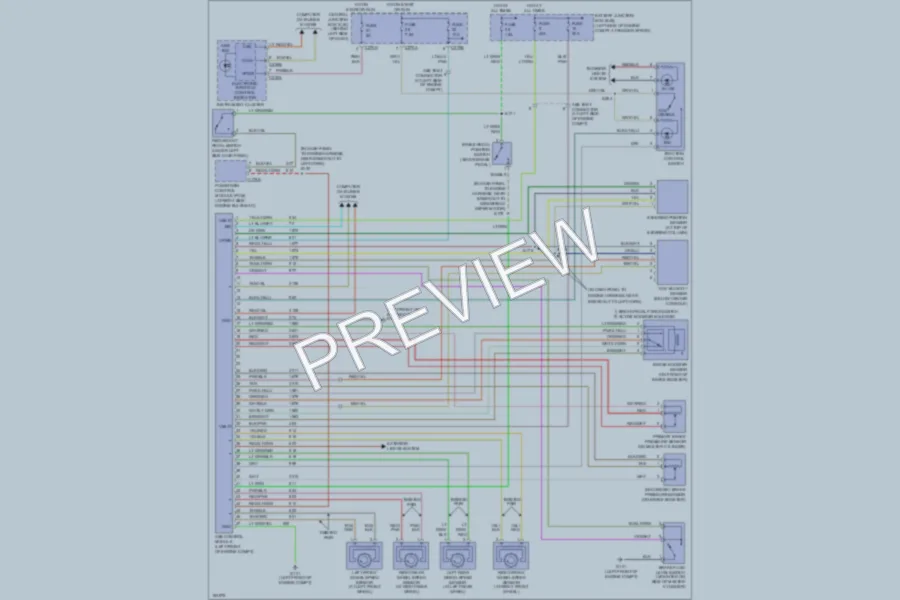2004 Mercury Mountaineer Anti Lock Brakes wiring diagram preview