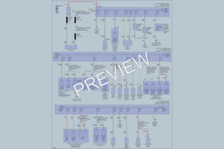 2004 Mercury Mountaineer Power Distribution wiring diagram preview