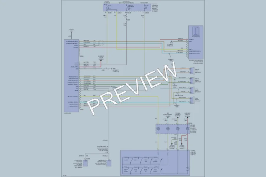 2004 Mercury Mountaineer Radio wiring diagram preview