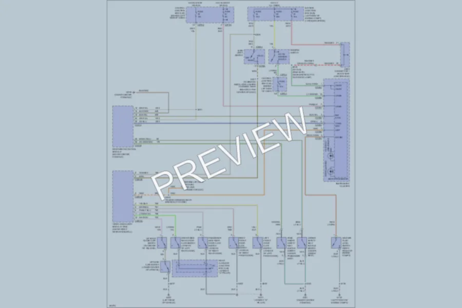 2004 Mercury Mountaineer Warning Systems wiring diagram preview