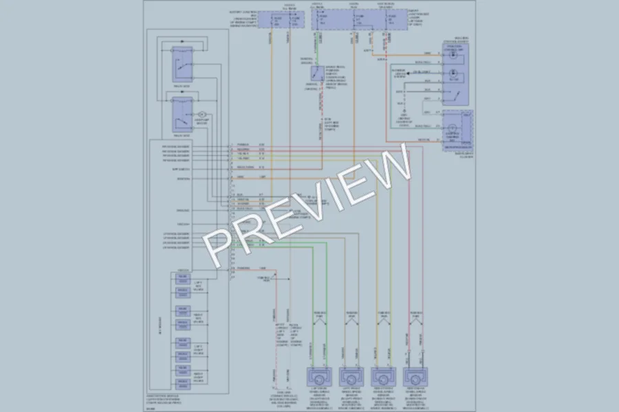 2004 Mercury Sable Anti Lock Brakes wiring diagram preview