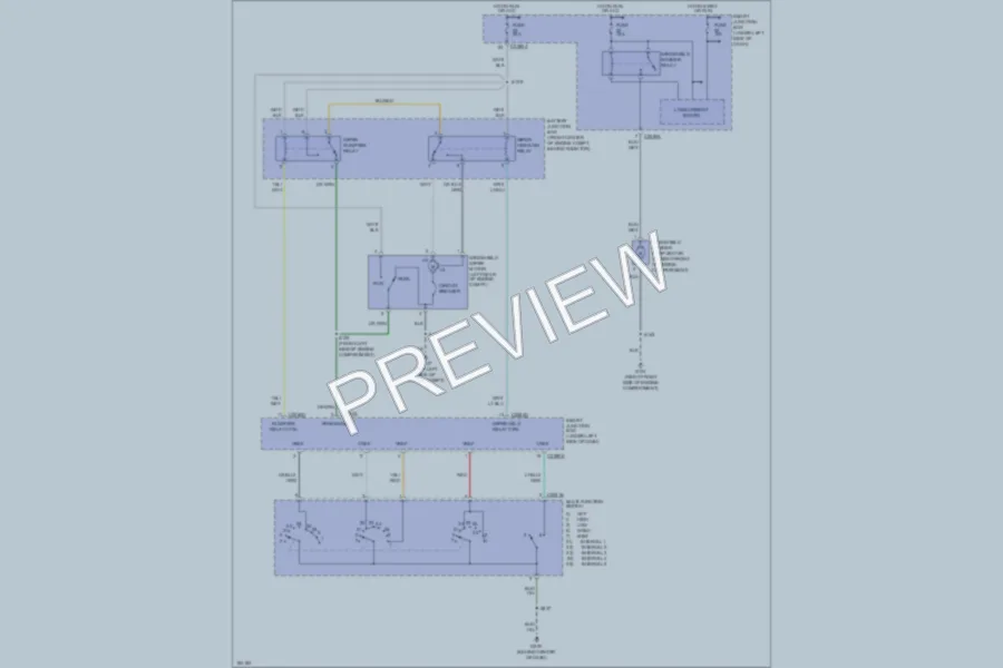 2004 Mercury Sable Wiper Washer wiring diagram preview