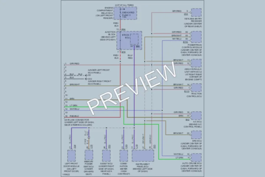2004 Mitsubishi Diamante Computer Data Lines wiring diagram preview