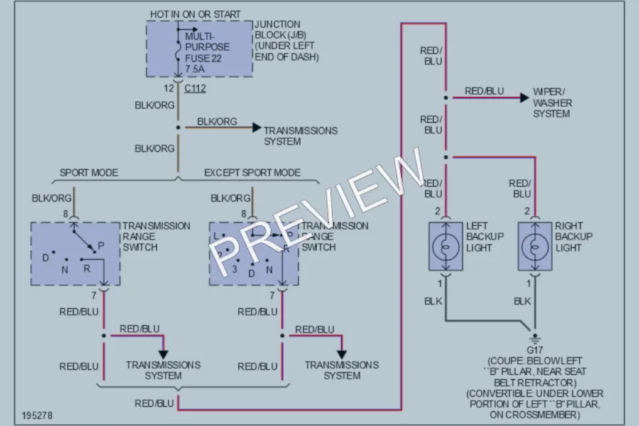 2004 Mitsubishi Eclipse Exterior Lights wiring diagram preview