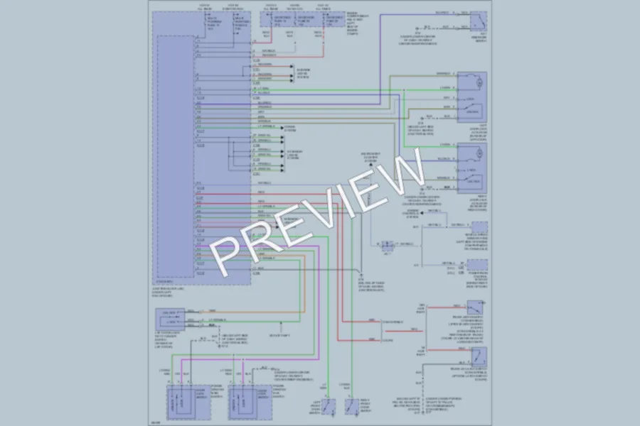 2004 Mitsubishi Eclipse Power Door Locks wiring diagram preview