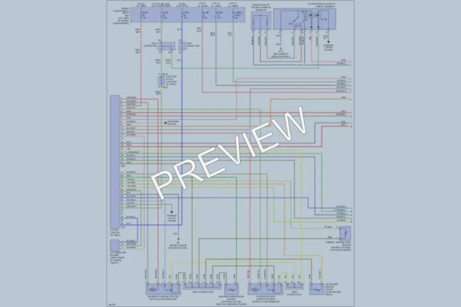 2004 Mitsubishi Endeavor Air Conditioning wiring diagram preview