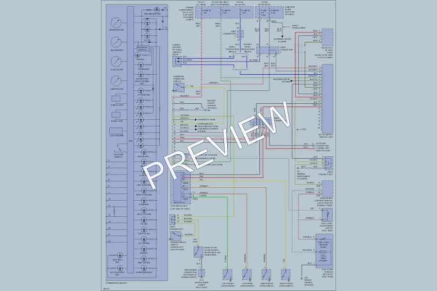 2004 Mitsubishi Endeavor Instrument Cluster wiring diagram preview