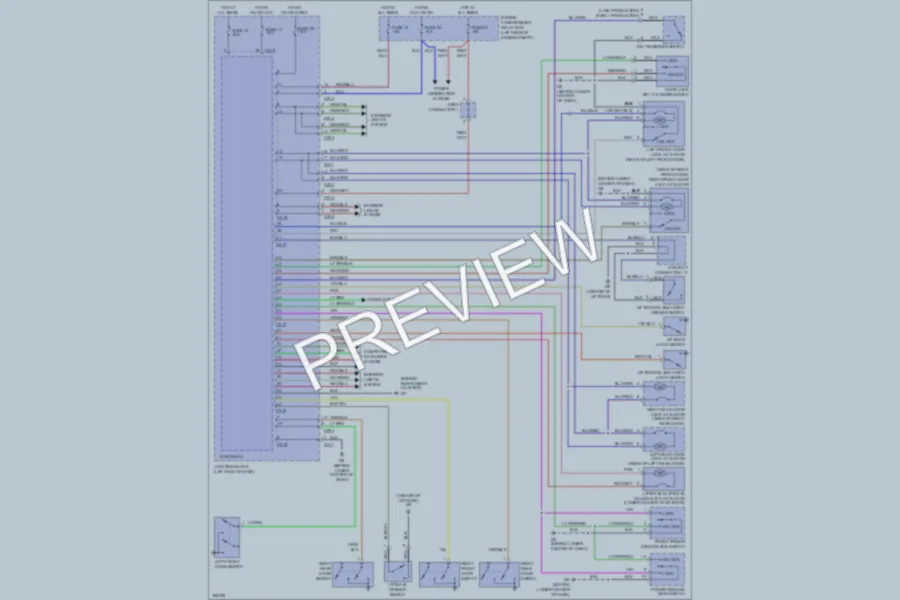 2004 Mitsubishi Endeavor Power Door Locks wiring diagram preview