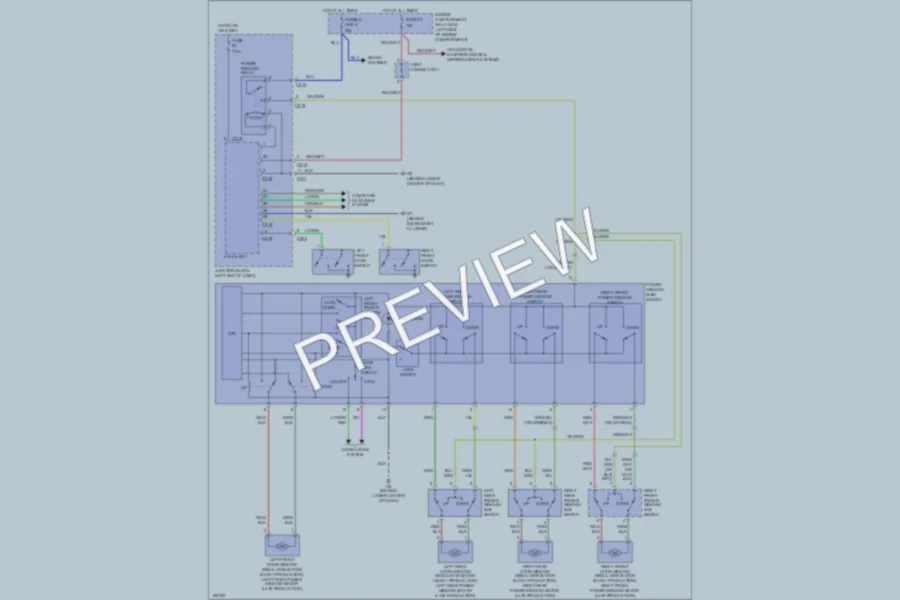 2004 Mitsubishi Endeavor Power Windows wiring diagram preview