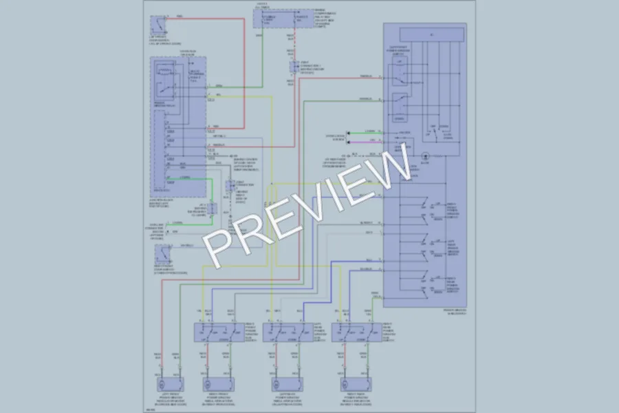 2004 Mitsubishi Lancer Power Windows wiring diagram preview