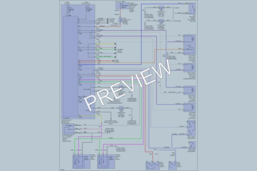 2004 Mitsubishi LancerEvolution Power Door Locks wiring diagram preview