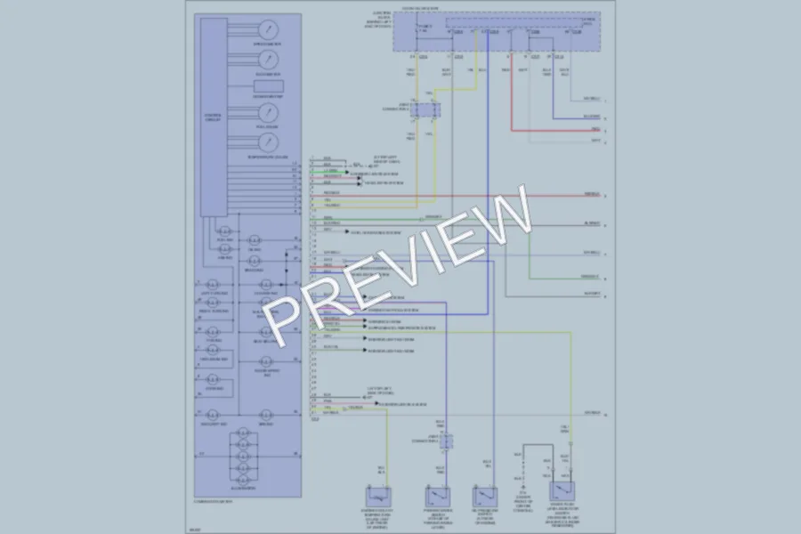 2004 Mitsubishi LancerSportback Instrument Cluster wiring diagram preview