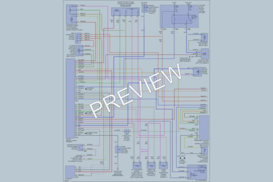2004 Mitsubishi Montero Air Conditioning wiring diagram preview