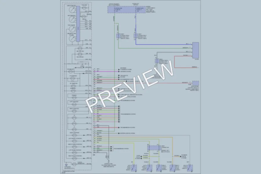 2004 Mitsubishi Montero Instrument Cluster wiring diagram preview