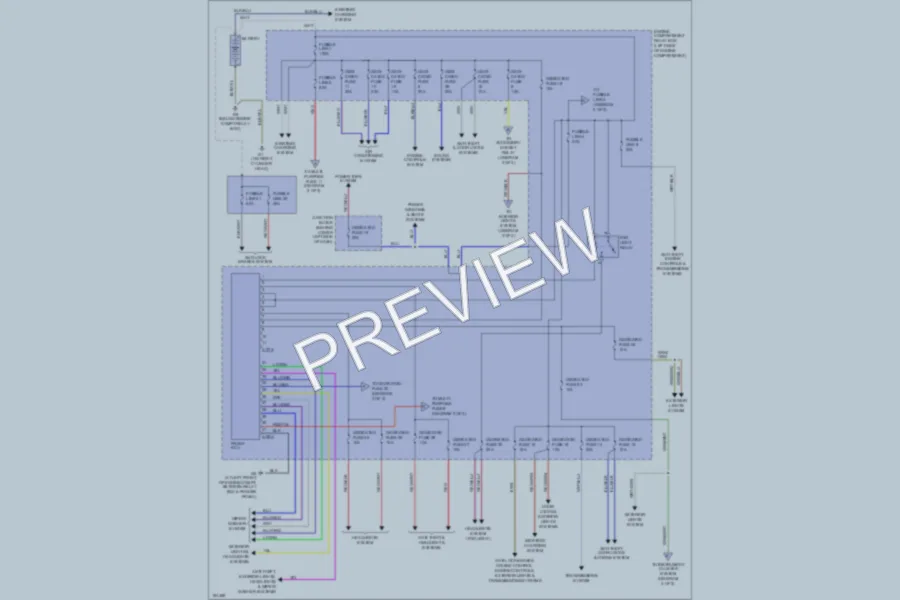 2004 Mitsubishi Montero Power Distribution wiring diagram preview