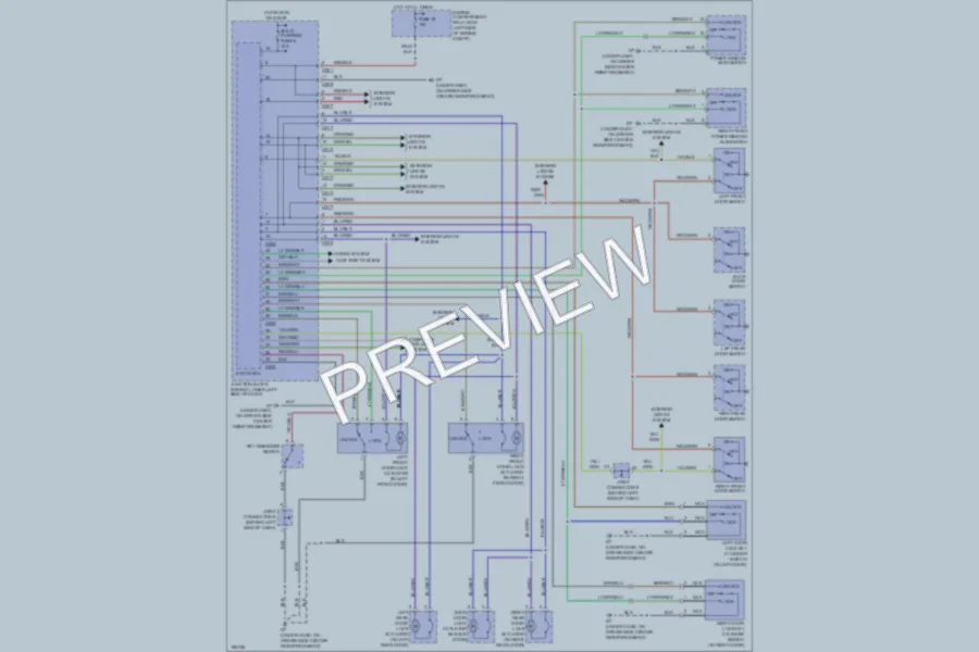 2004 Mitsubishi Montero Power Door Locks wiring diagram preview
