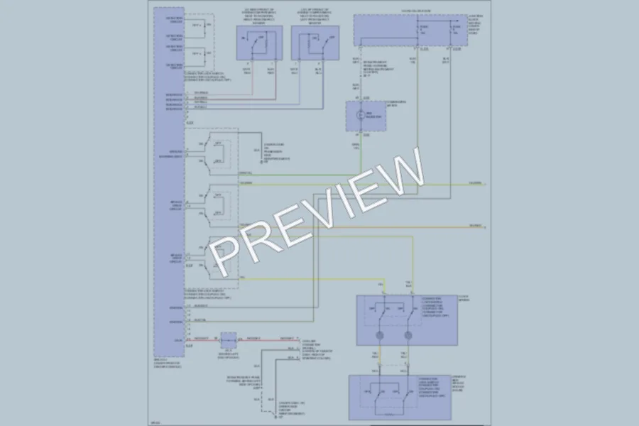 2004 Mitsubishi Montero Supplemental Restraints wiring diagram preview
