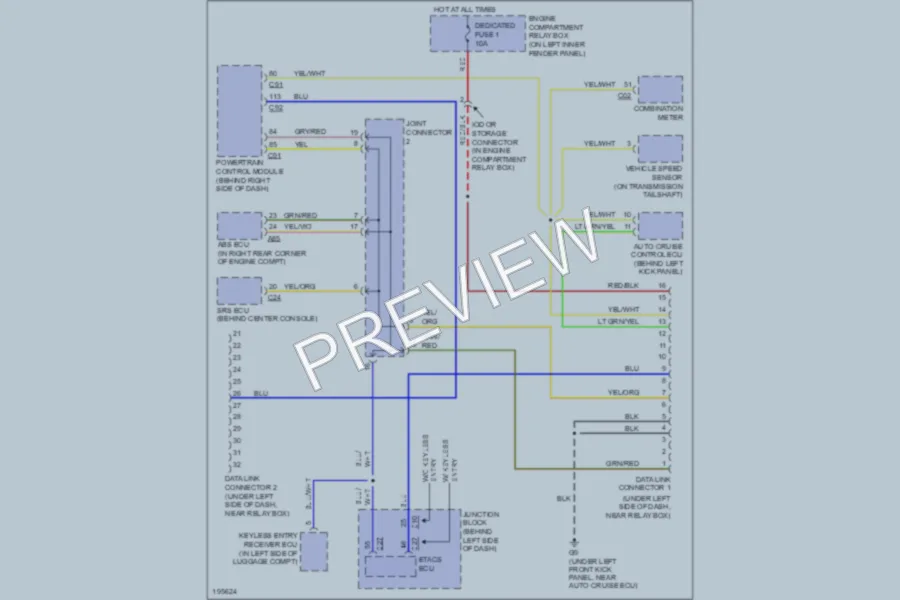 2004 Mitsubishi MonteroSport Computer Data Lines wiring diagram preview