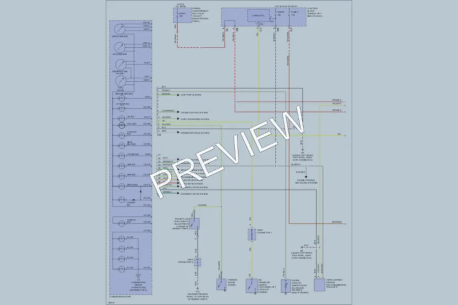 2004 Mitsubishi MonteroSport Instrument Cluster wiring diagram preview