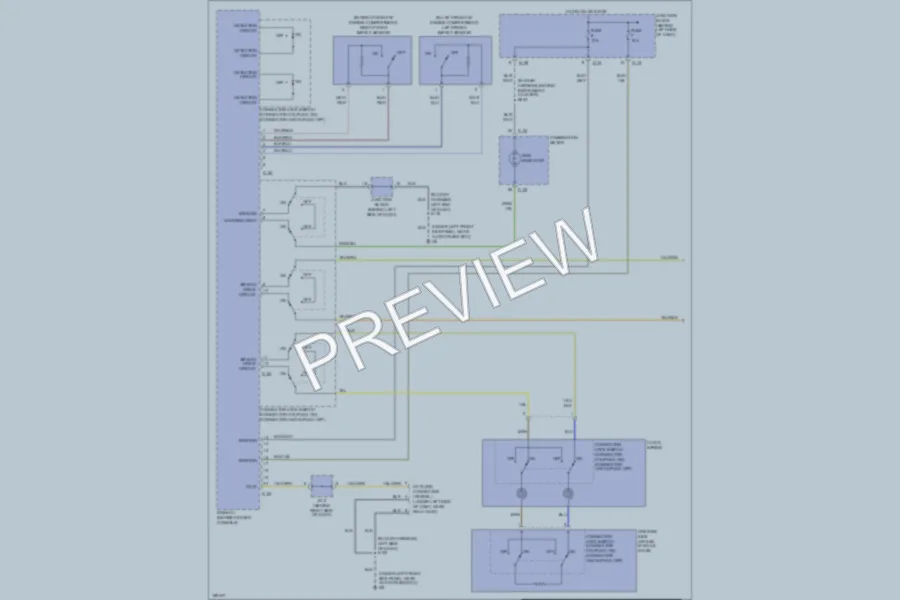 2004 Mitsubishi MonteroSport Supplemental Restraints wiring diagram preview