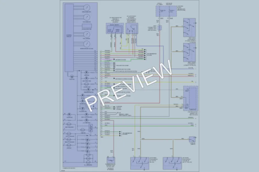 2004 Mitsubishi Outlander Instrument Cluster wiring diagram preview