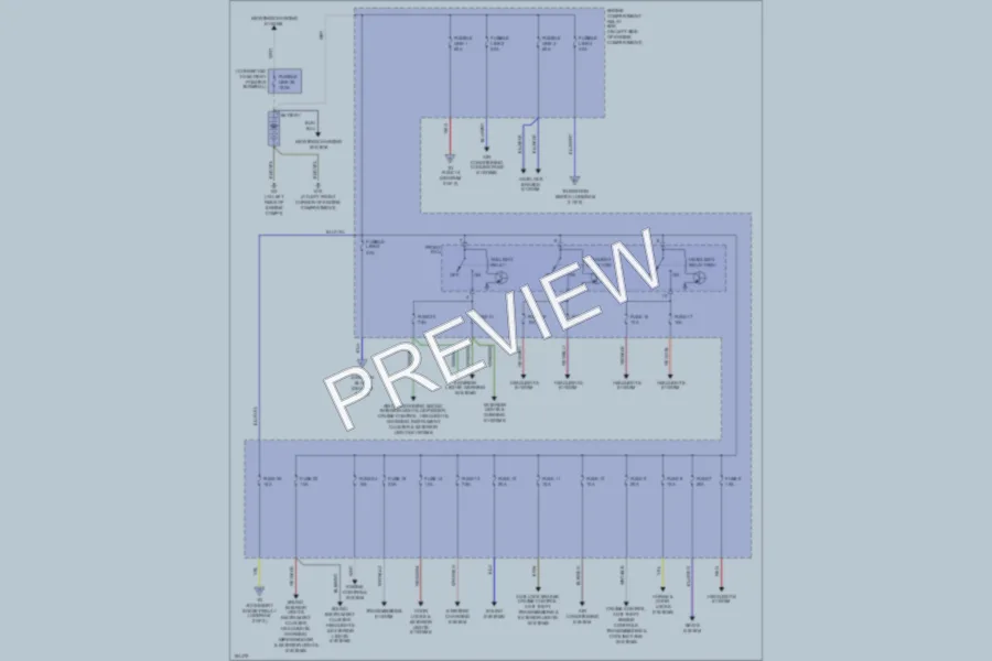 2004 Mitsubishi Outlander Power Distribution wiring diagram preview