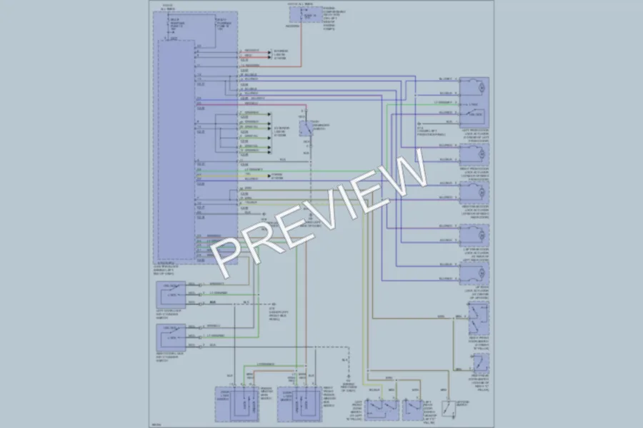 2004 Mitsubishi Outlander Power Door Locks wiring diagram preview