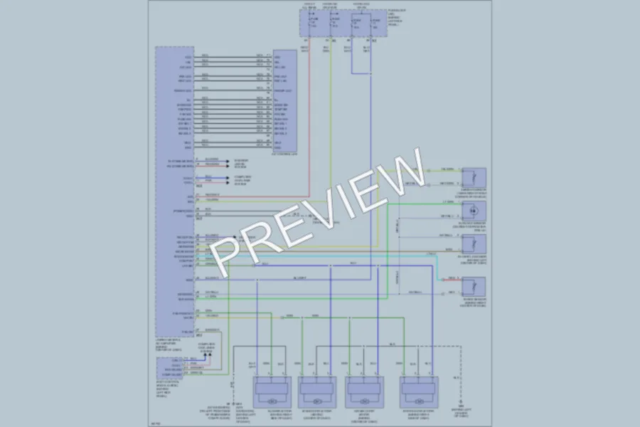 2004 Nissan 350Z Air Conditioning wiring diagram preview