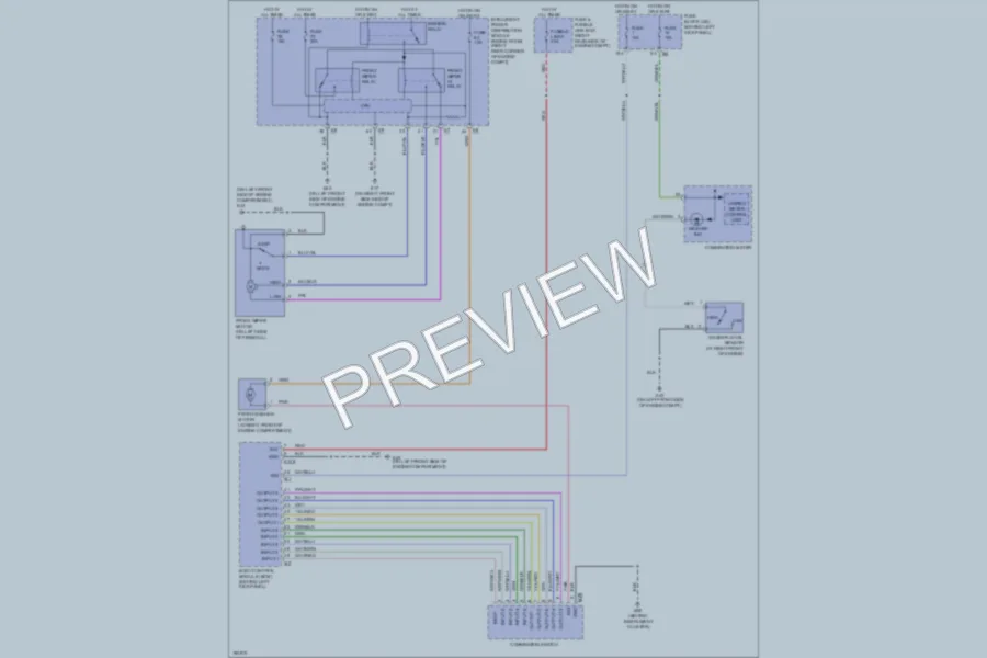 2004 Nissan 350Z Wiper Washer wiring diagram preview